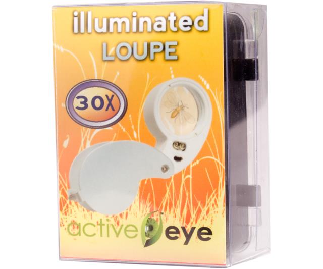 Active Eye Lighted Loupe, 30x