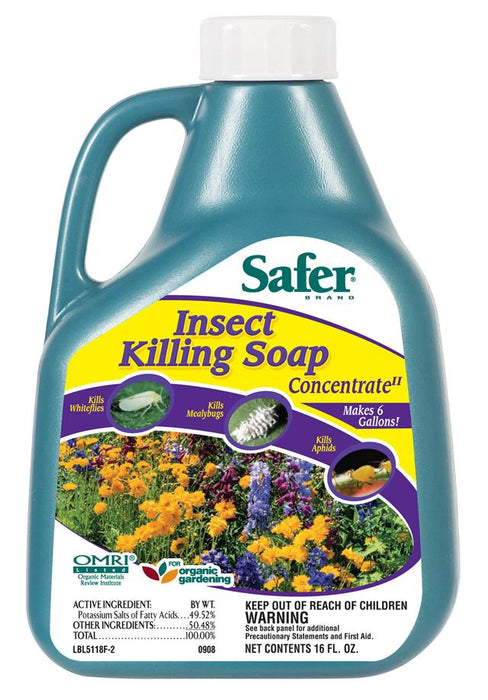 Safer Insect Killing Soap Concentrate, 16 oz