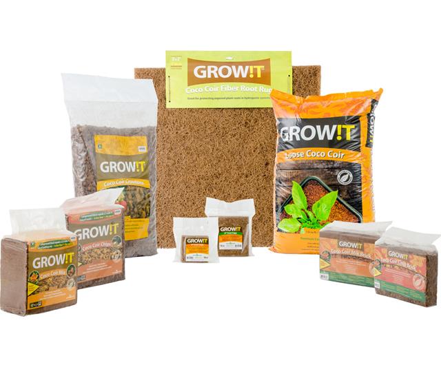 GROW!T Coco Coir Mix Brick, pack of 3