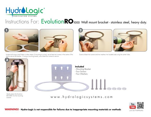 Hydrologic Evolution RO Wall Mount Bracket