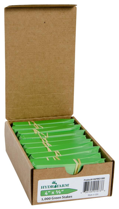 Hydrofarm Plant Stake Labels, 4" x 5/8", case of 1000