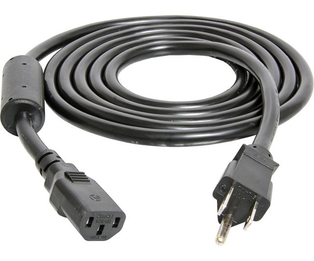 Power Cord For Phantom, Phantom DE, and Xtrasun Ballasts, 8', 120V, w/Ferrite Ring, AWG 14/3