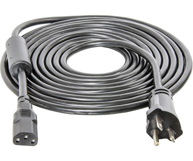 Power Cord For Phantom, Phantom DE, and Xtrasun Ballasts, 15', 240V, w/Ferrite Ring, AWG 16/3