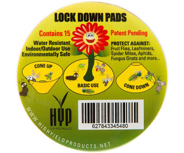 High Yield Lock Down Pads, 3", pack of 15