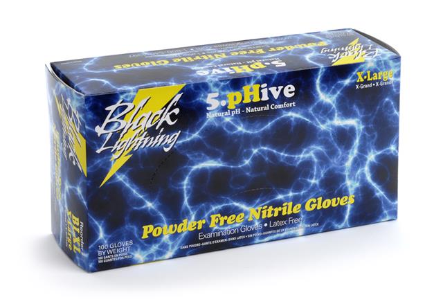 Black Lightning Gloves, box of 100 gloves