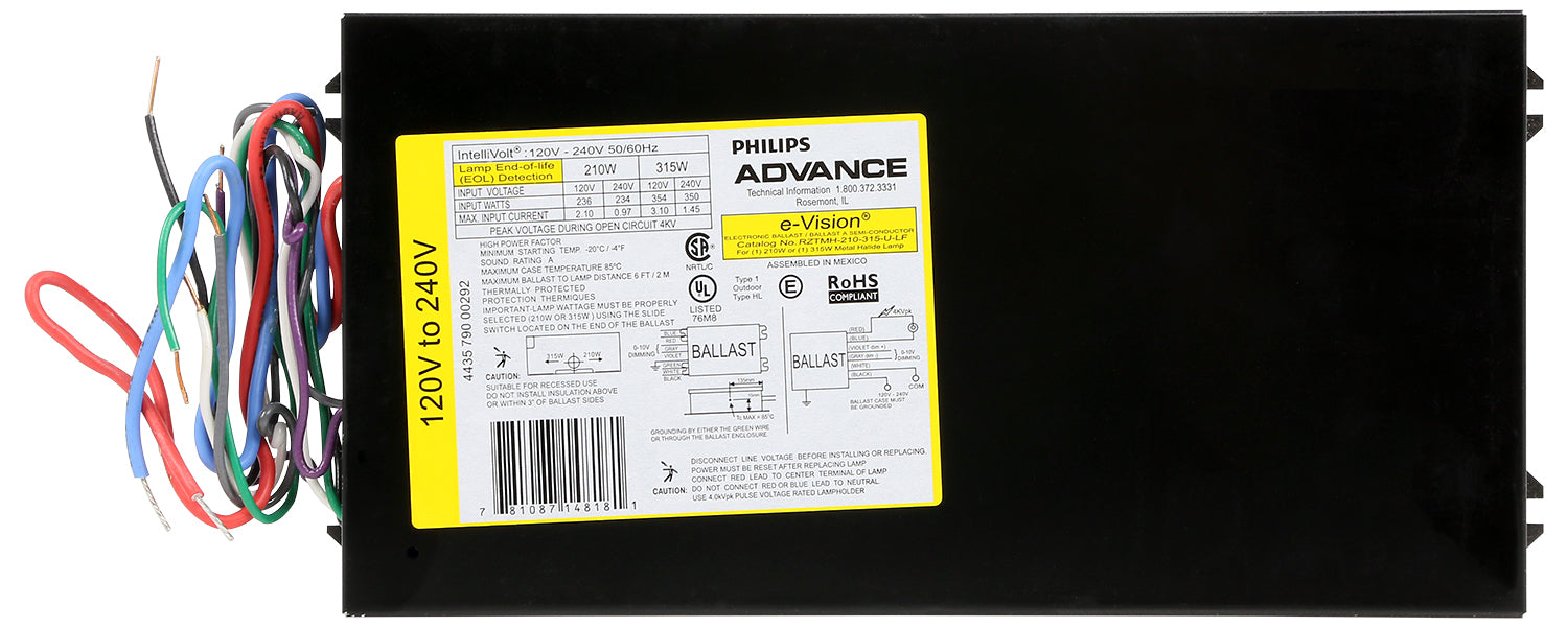 Philips 120 - 240 Volt 50/60Hz Electronic Ballast