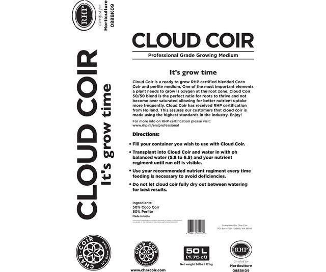 Char Coir CLOUD CLOIR 50/50 perlite/coco, RHP, 50 L