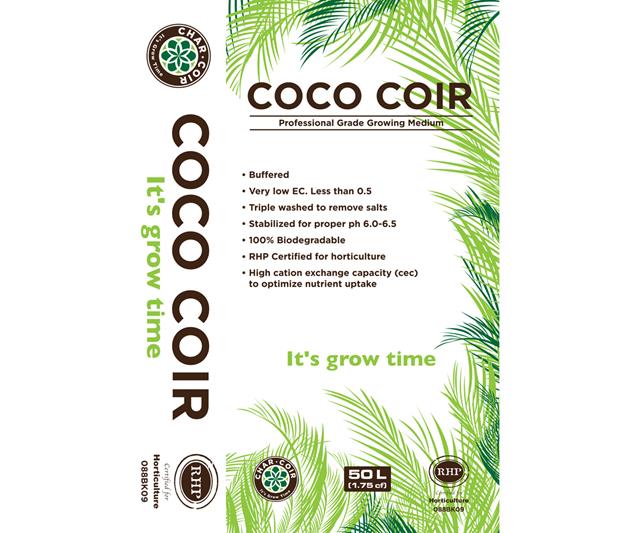 Char Coir 100% RHP Certified Coco Coir, 50 L