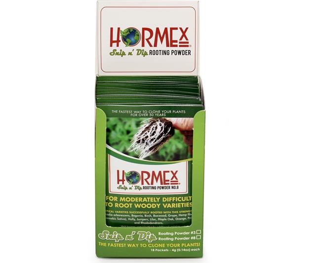 Hormex Rooting Powder #8, 4g, Case of 2 (18 packets per case)