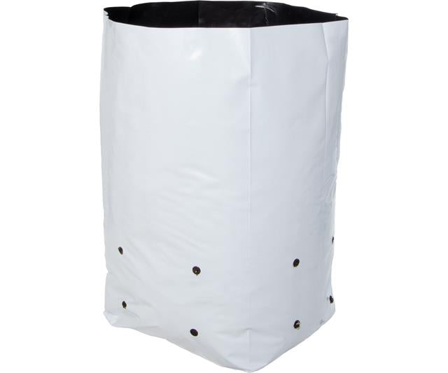 Hydrofarm Black & White Grow Bag, 5 gal (16 packs of 25)