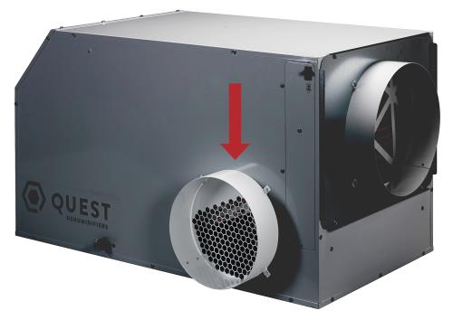 Quest Supply Air Duct Collar for Overhead Style Dehumidifier - 105, 155, 205, & 225 Only