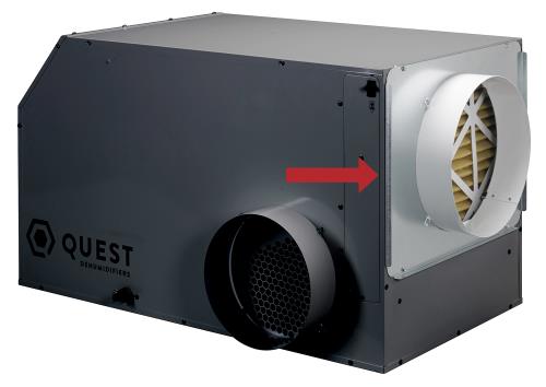 Quest Return Air Duct Collar for Overhead Style Dehumidifier - 105, 155, 205, & 225 Only