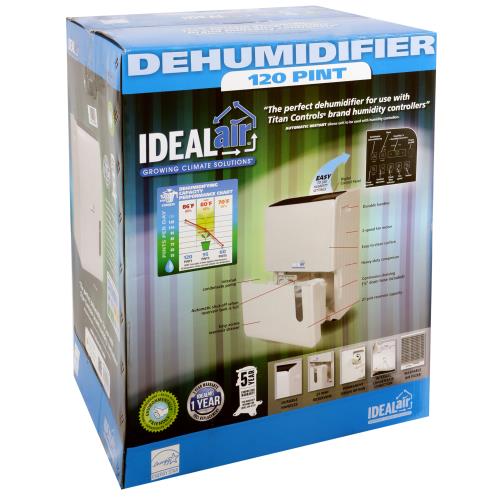 Ideal-Air Dehumidifier 60 Pint - Up to 120 Pints Per Day