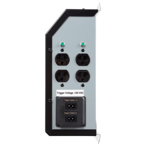 Titan Controls Spartan Series Metal 8 Light Controller 240 Volt w/ Dual Trigger Cords - Universal Outlets (4/Cs)