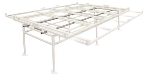 Fast Fit Rolling Bench Tray Stand 4 ft x 8 ft (2 Boxes)