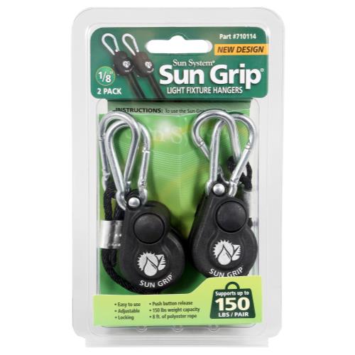 Sun Grip Push Button Light Hanger 1/8 in - 1/Pair (12/Cs)