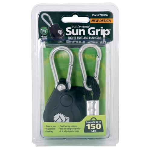 Sun Grip Push Button Heavy Duty Light Hanger 1/4 in (12/Cs)