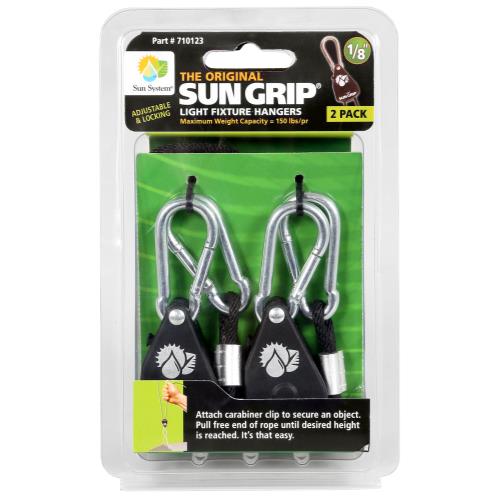 Sun Grip Original Light Hanger 1/8 in - Black - 1/Pair (12/Cs)