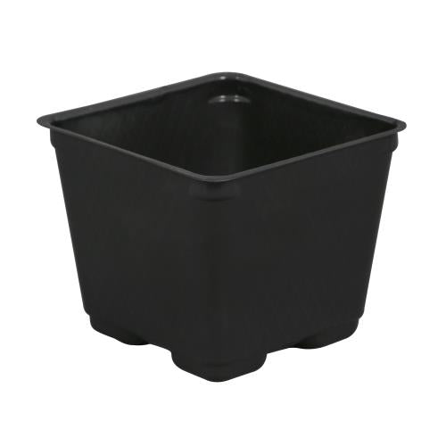 Gro Pro Square Plastic Pot Black