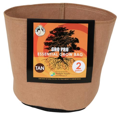 Gro Pro Essential Round Fabric Pot - Tan