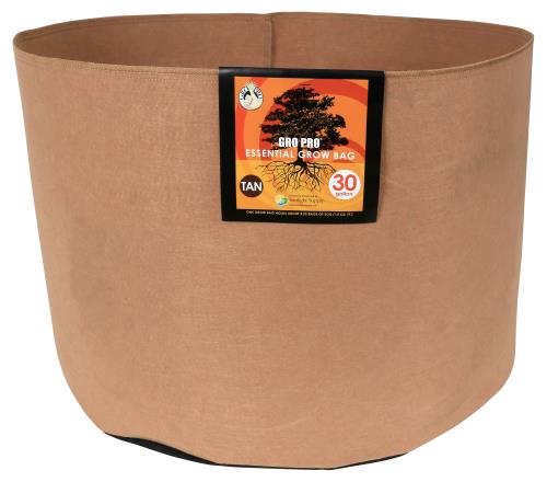 Gro Pro Essential Round Fabric Pot - Tan