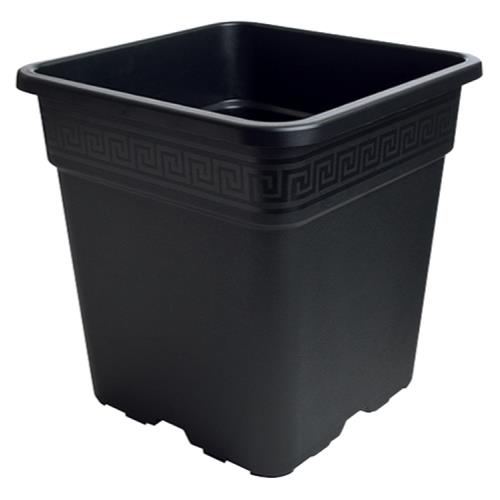 Gro Pro Black Square Pot