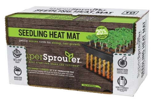 Super Sprouter Seedling Heat Mat 10 in x 21 in (10/Cs)