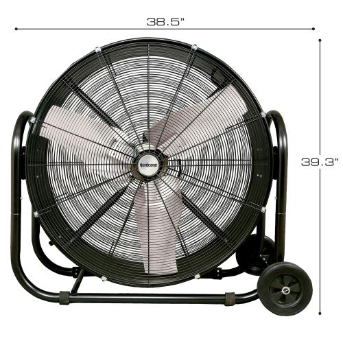 Hurricane Pro Heavy Duty Adjustable Tilt Drum Fan 36 in