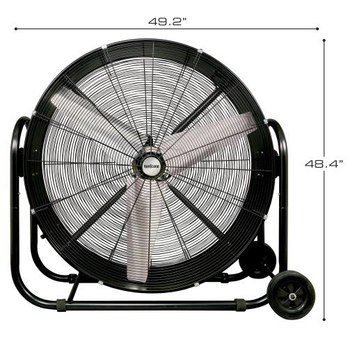 Hurricane Pro Heavy Duty Adjustable Tilt Drum Fan 42 in