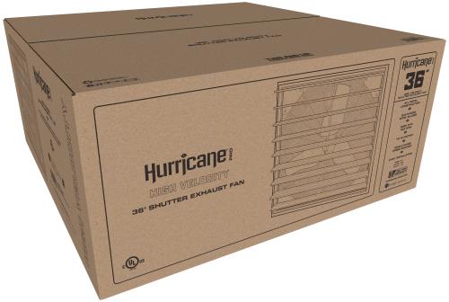 Hurricane Pro Shutter Exhaust Fan