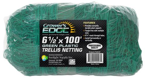 Grower's Edge® Green Trellis Netting