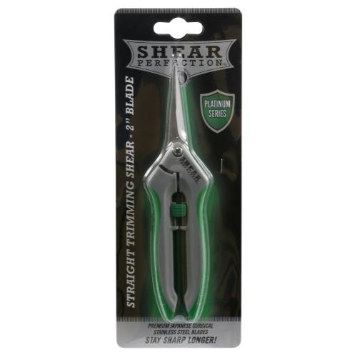 Shear Perfection Platinum Stainless Trimming Shear - 2 in Straight Blades (12/Cs)