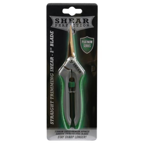 Shear Perfection Platinum Titanium Trimming Shear - 2 in Straight Blades (12/Cs)