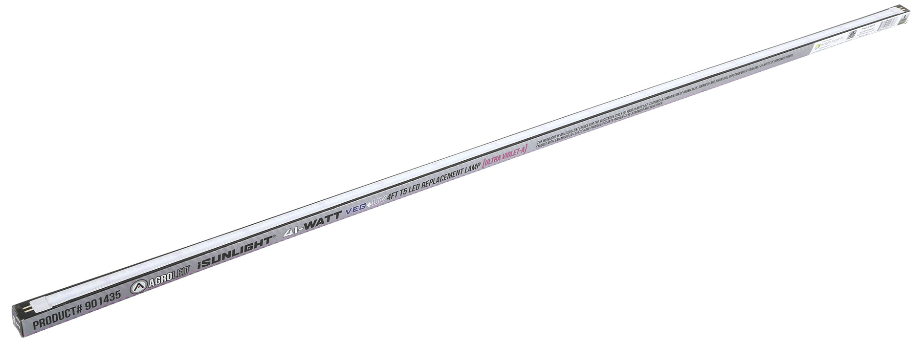 AgroLED iSunlight 41 Watt T5 4 ft VEG + UV LED Lamp (25/Cs)