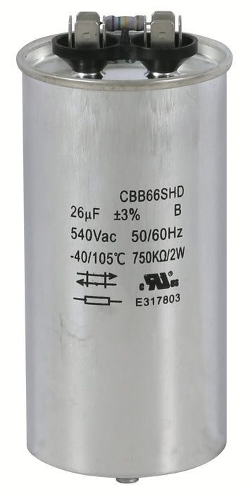 Replacement Capacitors HPS 1000 - 26 MFD 525 Volt (Single/Wet)