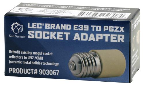 LEC E39 Mogul to PGZX Socket Adapter for CMH