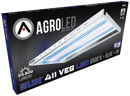 AgroLED® Sun® 411 Veg LED Fixtures 6,500° K + Blue + UV