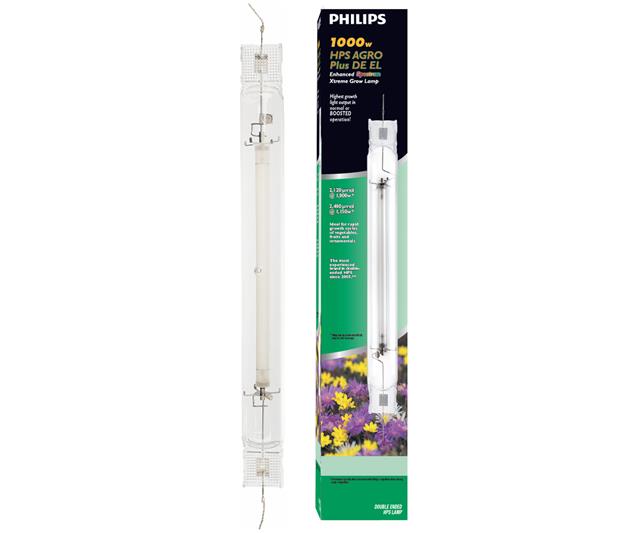 Philips AGRO Plus Double-Ended High Pressure Sodium (HPS) Lamp, 1000W